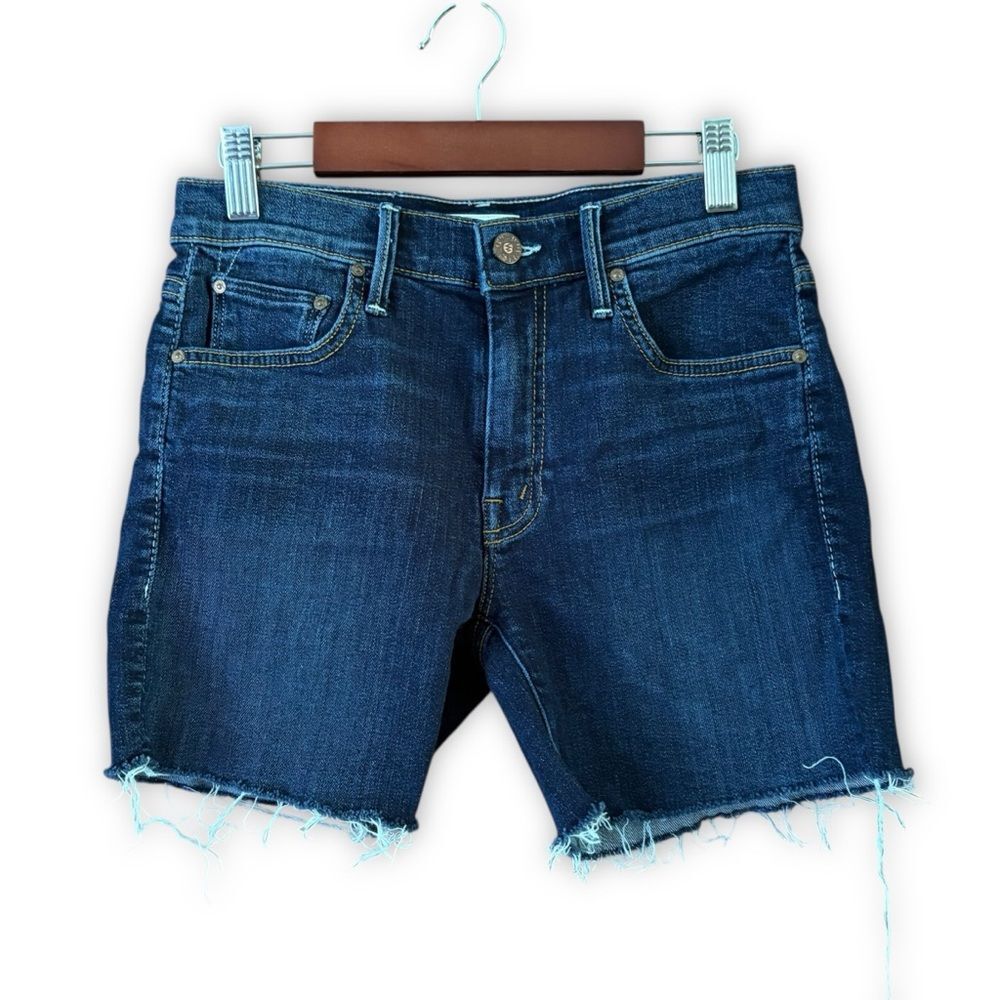 Mother The Dropout Denim Shorts Flowers From the Storm Size 24 Jean Summer